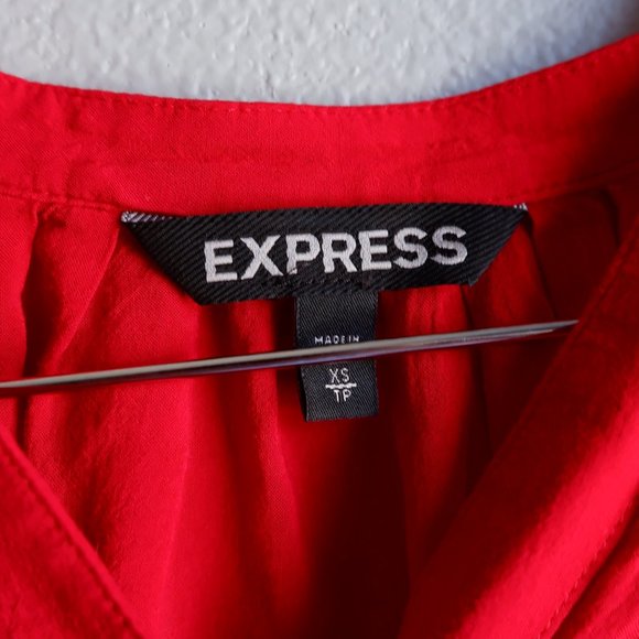 Express Women's Blouse Red - Picture 3 of 4